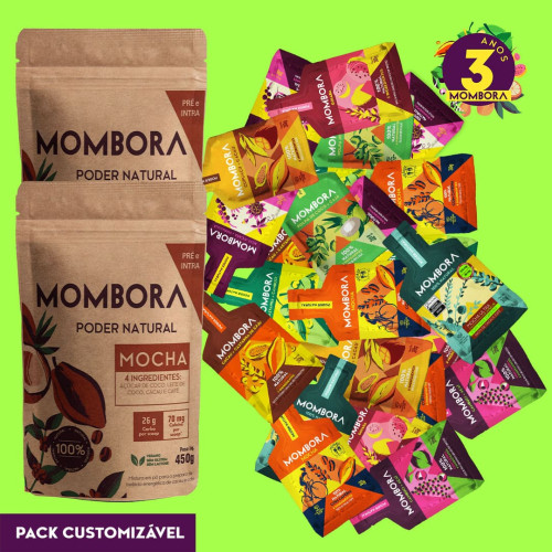 Pack customizável 48 sachês + 2 Carbo em pó Mocha