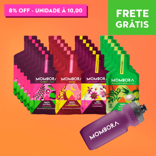 Pack Frutas 24 sachês + Squeeze