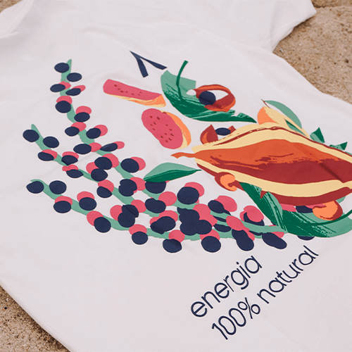 Camiseta Casual Energia 100% Natural